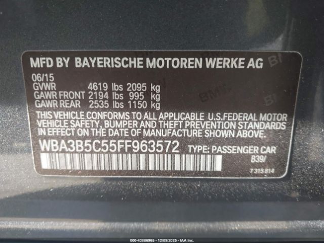 2015 BMW 328I WBA3B5C55FF963572 Photo 8