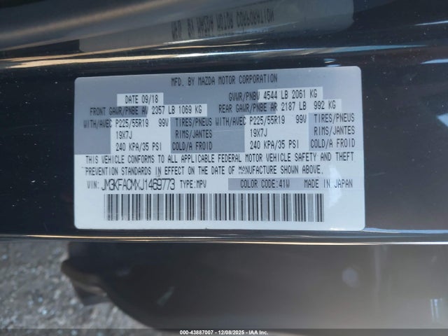Mazda Cx-5 Touring 2018 JM3KFACMXJ1469773 Image 9