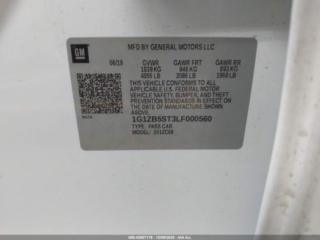 2020 CHEVROLET MALIBU 1G1ZB5ST3LF000560 Photo 8