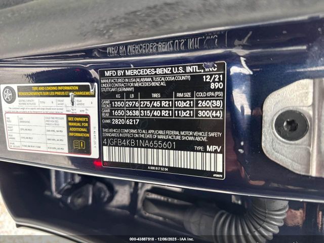 2022 MERCEDES-BENZ GLE 350 4JGFB4KB1NA655601 Photo 8