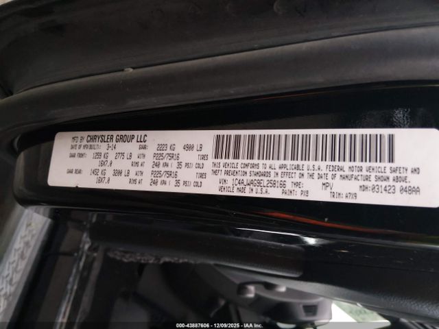 2014 JEEP WRANGLER 1C4AJWAG9EL258166 Photo 8