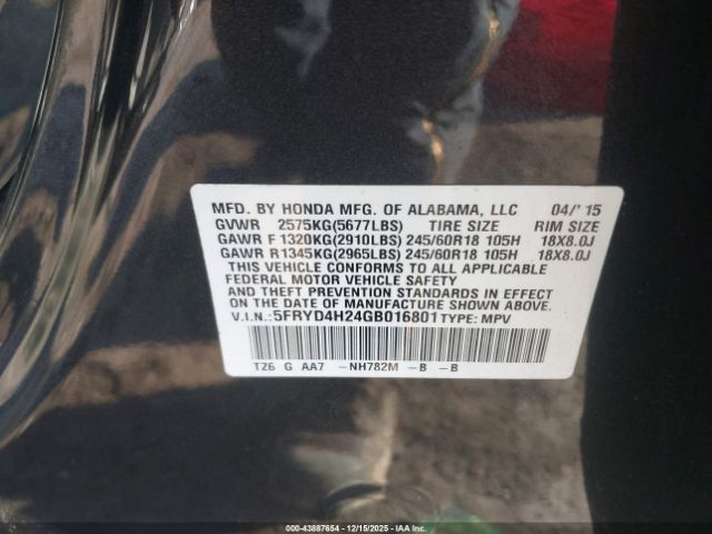 2016 ACURA MDX 5FRYD4H24GB016801 Photo 8