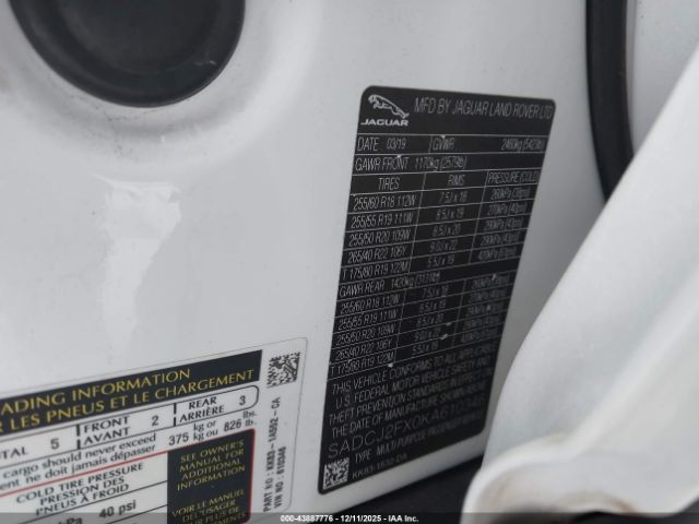 2019 JAGUAR F-PACE SADCJ2FX0KA610346 Photo 8