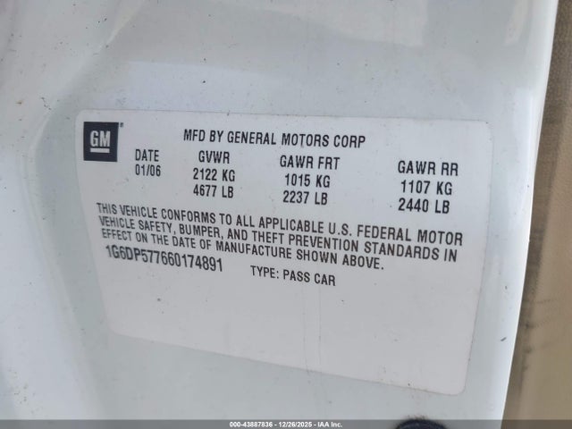 2006 CADILLAC CTS 1G6DP577660174891 Photo 8