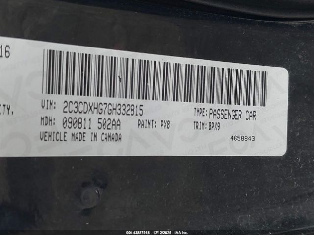 2016 DODGE CHARGER 2C3CDXHG7GH332815 Photo 8