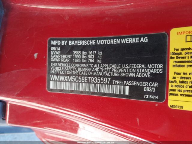 2014 MINI HARDTOP WMWXM5C58ET935597 Photo 8