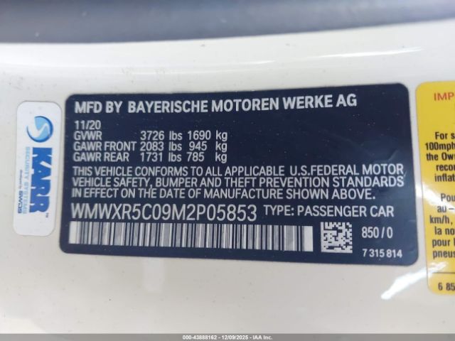 2021 MINI HARDTOP WMWXR5C09M2P05853 Photo 8