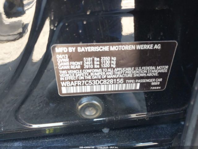 2013 BMW 535I WBAFR7C53DC828156 Photo 8