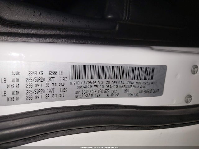 1C4RJFAG9JC501679 Jeep Grand Cherokee Altitude 4x4