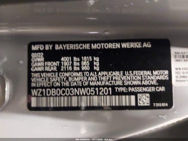 2022 TOYOTA GR SUPRA WZ1DB0C03NW051201 Photo 8