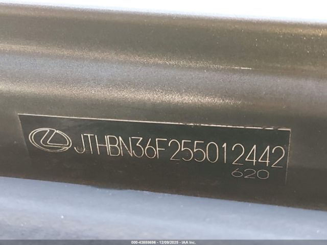 2005 LEXUS LS 430 JTHBN36F255012442 Photo 8