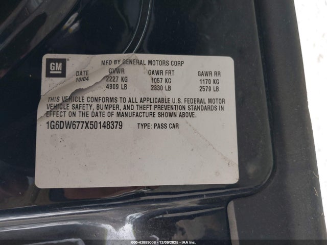 2005 CADILLAC STS 1G6DW677X50148379 Photo 8