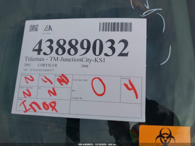 2005 CHRYSLER 300C 2C3JA63H15H609577 Photo 6
