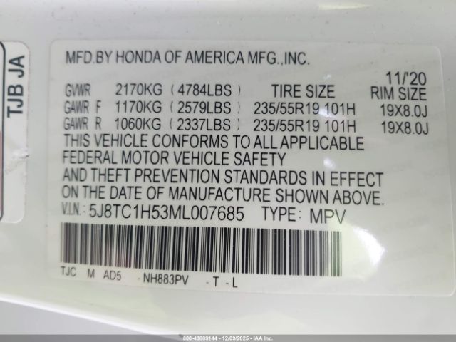 2021 ACURA RDX 5J8TC1H53ML007685 Photo 8