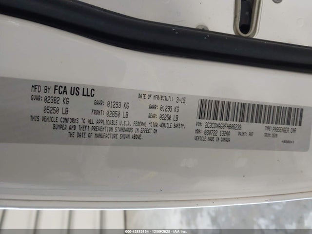 2015 DODGE CHARGER 2C3CDXAG0FH806239 Photo 8