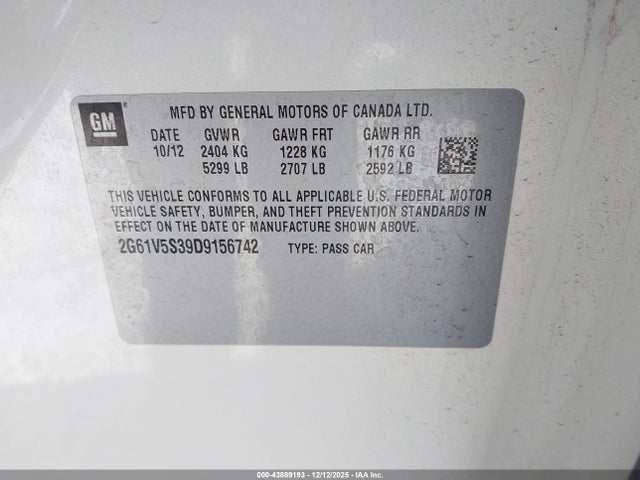 2013 CADILLAC XTS 2G61V5S39D9156742 Photo 8