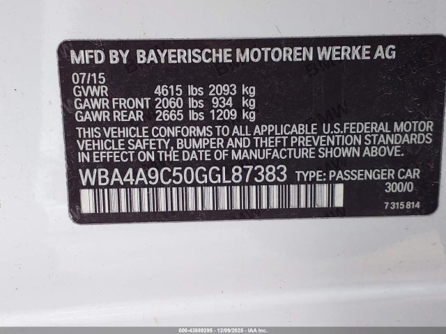 2016 BMW 428I GRAN COUPE WBA4A9C50GGL87383 Photo 8