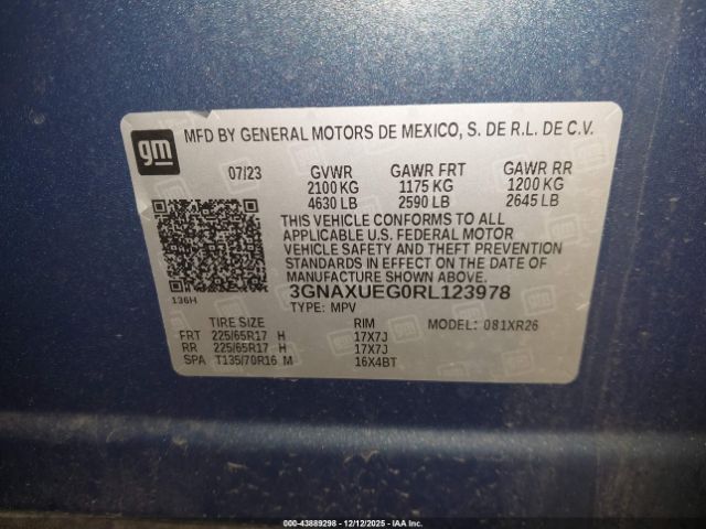 2024 CHEVROLET EQUINOX 3GNAXUEG0RL123978 Photo 8