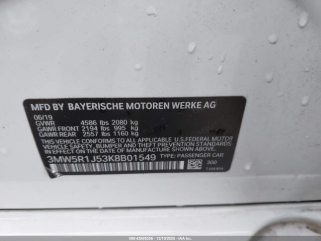 2019 BMW 330I 3MW5R1J53K8B01549 Photo 8