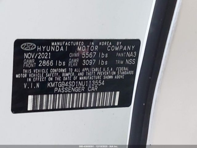 2022 GENESIS G80 KMTGB4SD1NU113554 Photo 8