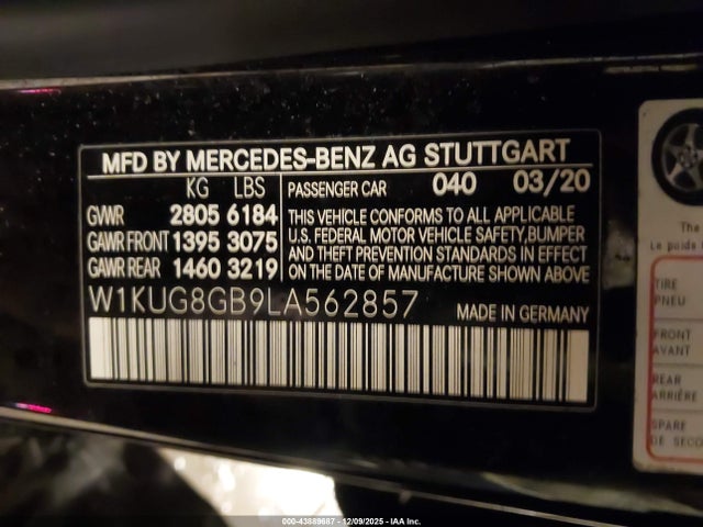 2020 MERCEDES-BENZ S 560 W1KUG8GB9LA562857 Photo 8
