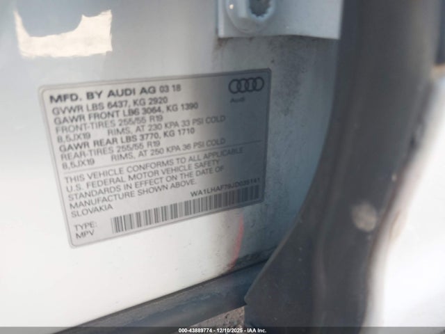 2018 AUDI Q7 WA1LHAF79JD035141 Photo 8