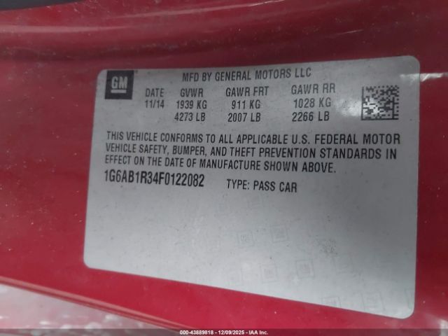 2015 CADILLAC ATS 1G6AB1R34F0122082 Photo 8