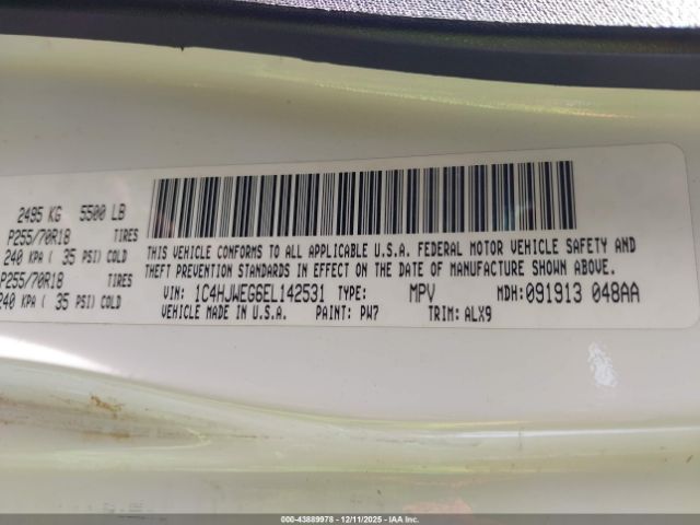 2014 JEEP WRANGLER UNLIMITED 1C4HJWEG6EL142531 Photo 8