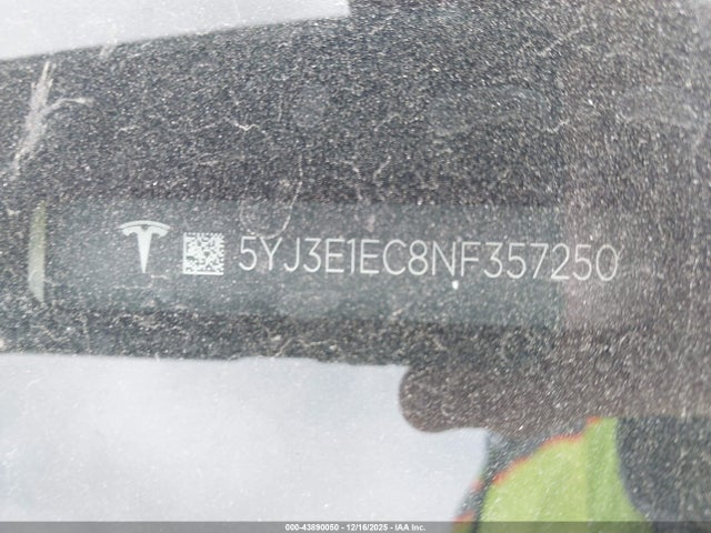 2022 TESLA MODEL 3 5YJ3E1EC8NF357250 Photo 8