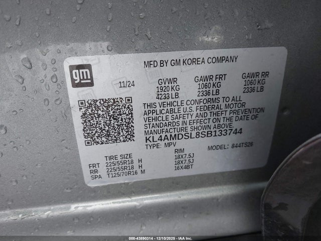 Продажа на аукционе авто 2025 Buick Encore Gx Sport Touring Fwd, vin: KL4AMDSL8SB133744, номер лота: 43890314