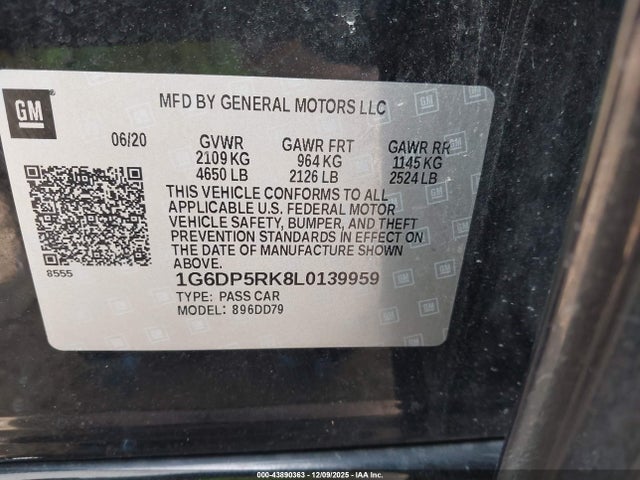 2020 CADILLAC CT5 1G6DP5RK8L0139959 Photo 8