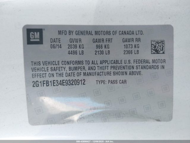 2014 CHEVROLET CAMARO 2G1FB1E34E9320912 Photo 8