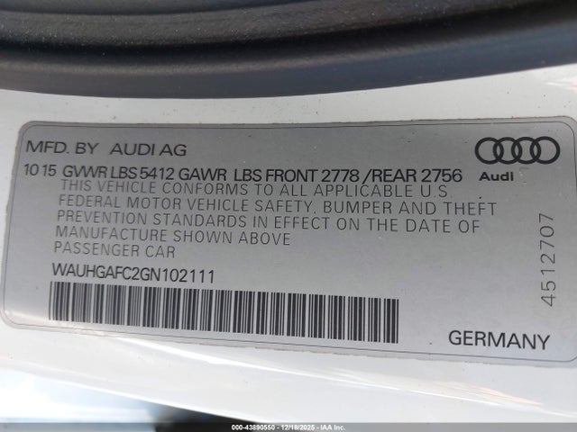 2016 AUDI A6 WAUHGAFC2GN102111 Photo 8