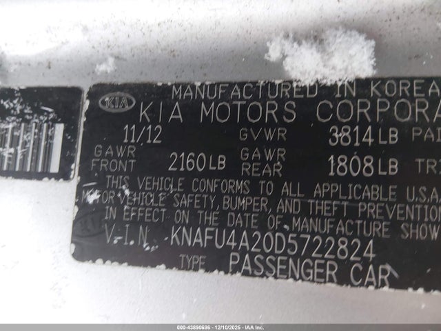 2013 KIA FORTE KNAFU4A20D5722824 Photo 8