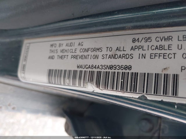 1995 AUDI A6 WAUGA84A3SN093600 Photo 8