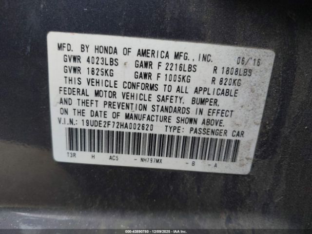 2017 ACURA ILX 19UDE2F72HA002620 Photo 8