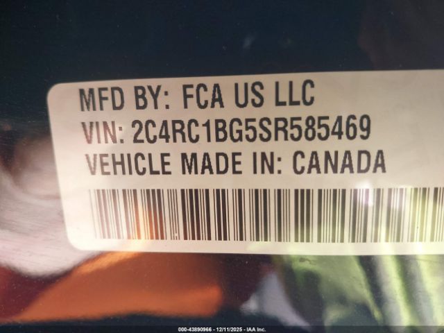 2025 CHRYSLER PACIFICA 2C4RC1BG5SR585469 Photo 8