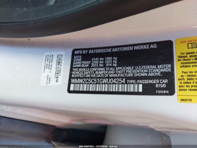 2016 MINI COUNTRYMAN WMWZC5C51GWU04254 Photo 8