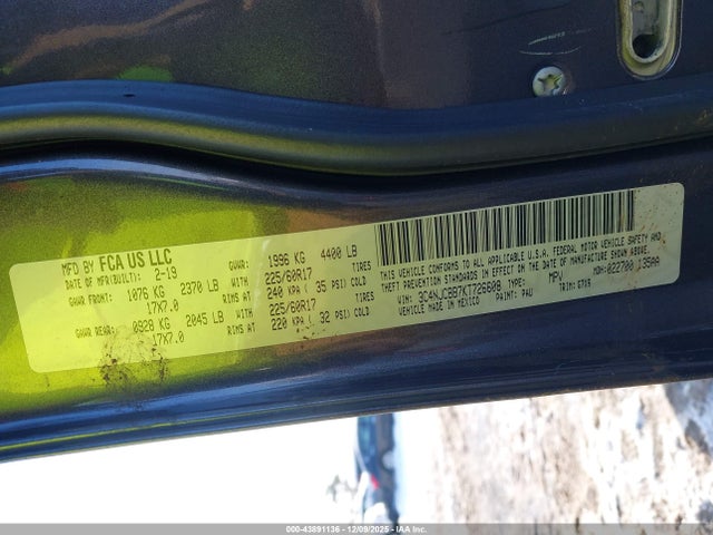 2019 JEEP COMPASS 3C4NJCBB7KT726608 Photo 8