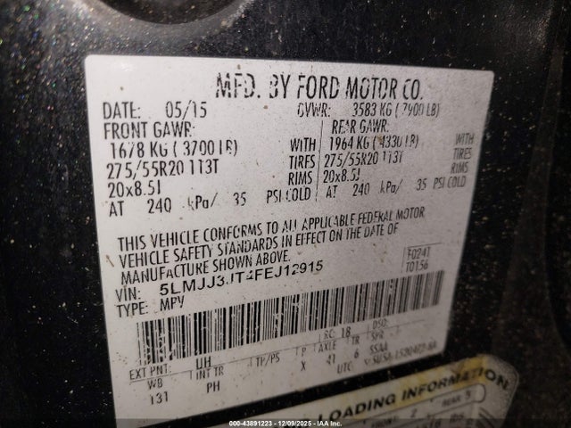 2015 LINCOLN NAVIGATOR L 5LMJJ3JT4FEJ12915 Photo 8