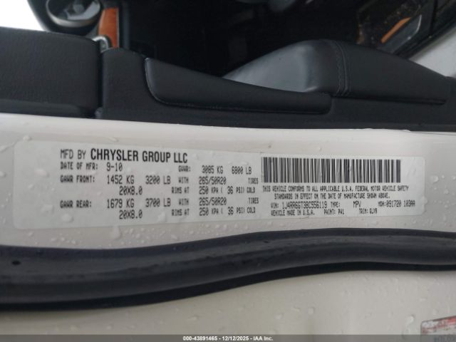 2011 JEEP GRAND CHEROKEE 1J4RR6GT3BC556119 Photo 8