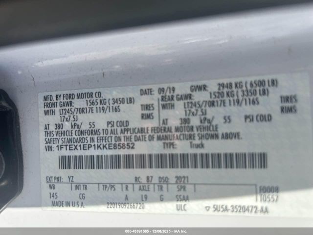 2019 FORD F-150 1FTEX1EP1KKE85852 Photo 8