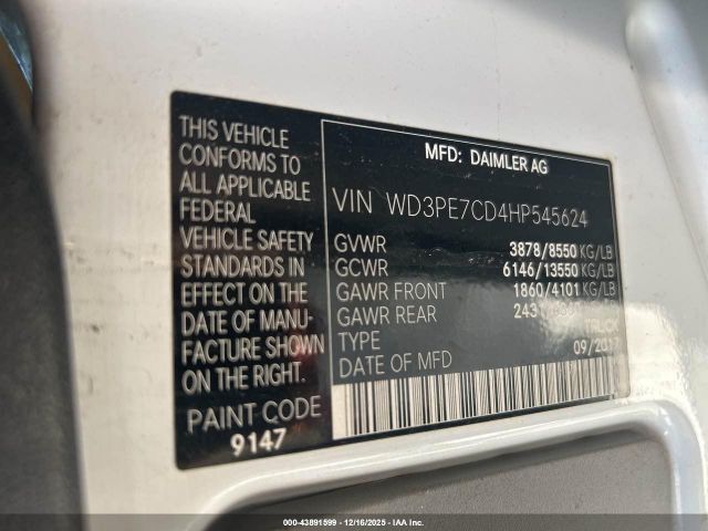 2017 MERCEDES-BENZ SPRINTER 2500 WD3PE7CD4HP545624 Photo 8