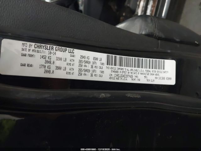 2014 DODGE DURANGO 1C4RDJDG4EC977429 Photo 8