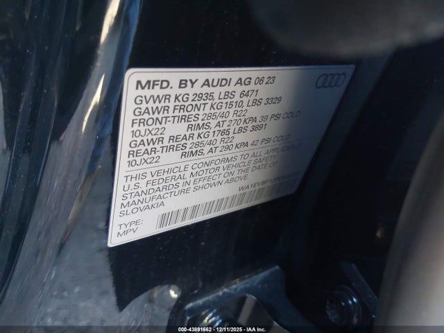 2023 AUDI Q8 WA1EVBF12PD039835 Photo 8
