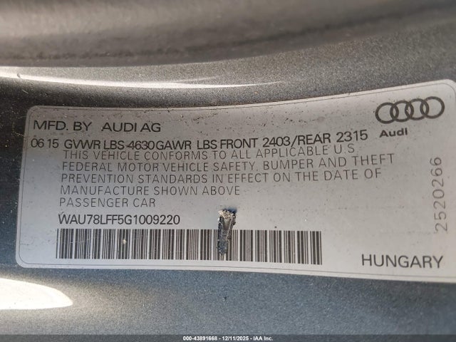 2016 AUDI A3 WAU78LFF5G1009220 Photo 8