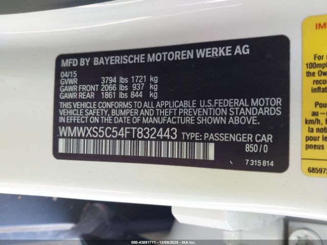 2015 MINI HARDTOP WMWXS5C54FT832443 Photo 8