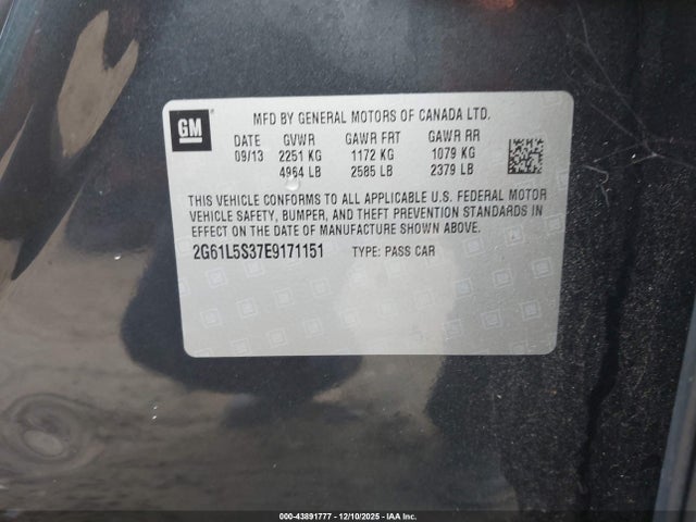 2014 CADILLAC XTS 2G61L5S37E9171151 Photo 8