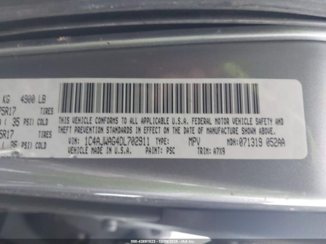 2013 JEEP WRANGLER 1C4AJWAG4DL702911 Photo 8