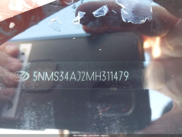 2021 HYUNDAI SANTA FE 5NMS34AJ2MH311479 Photo 8